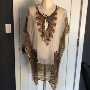 Sheer beach cover-up